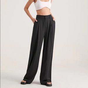 Oversized High Waisted Pleat Front Trousers by Commense